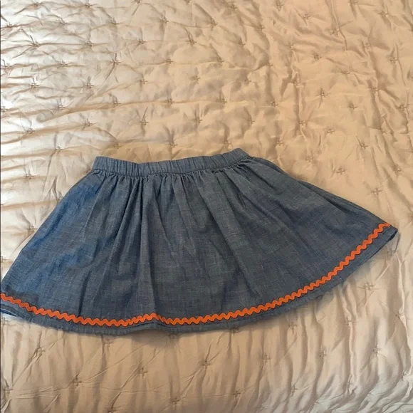 Gymboree Chambray Skort with Embroidered Pumpkins - Picture 4 of 5